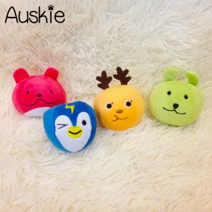 Auskie Pop Ball Friend Squeaky Pet Plush