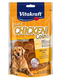 Vitakraft Chicken Coin Dog Treats 80g