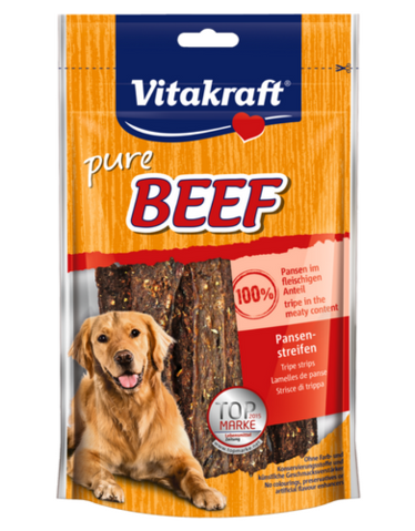 Vitakraft Beef Tripe Strips Dog Treats 80g