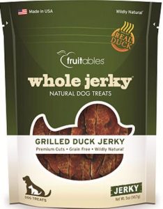 Fruitables Whole Jerky Dog Treats In Grilled Duck Dog Treats