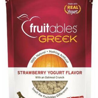 Fruitables Greek Strawberry Yogurt Crunchy Dog Treats