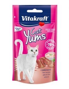 Vitakraft Cat Yums Liver Sausage Cat Treats (2 Sizes) (1 Carton)
