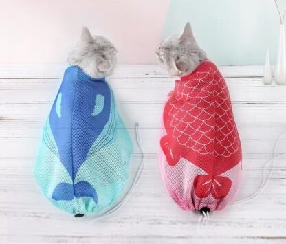 Auskie Whally-Koilly Japanese-Styled Cat Bath Net