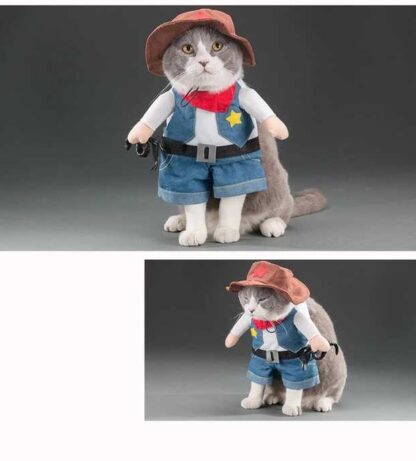 Auskie Cowboy Japanese Pet Costume - Image 2