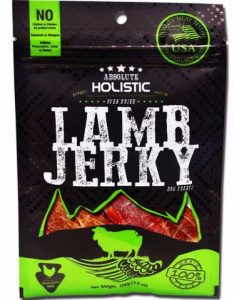 Absolute Holistic Grain Free Lamb Steak Jerky Dog Treats 100g