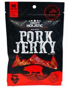 Absolute Holistic Grain Free Pork Steak Jerky Treats 100g