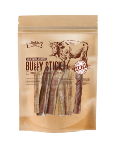 Absolute Bites Bully Stick Dog Treats (3 Sizes)