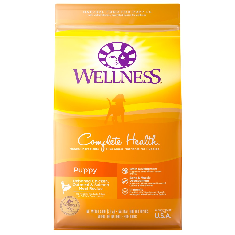 Wellness Complete Health Dry Dog Food - Deboned Chicken, Oatmeal & Salmon Meal (Puppy)