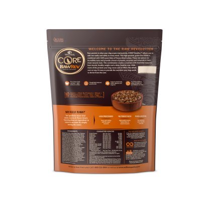 Wellness CORE RawRev Dry Dog Food - Original + 100% Raw Turkey (3 sizes) - Image 2