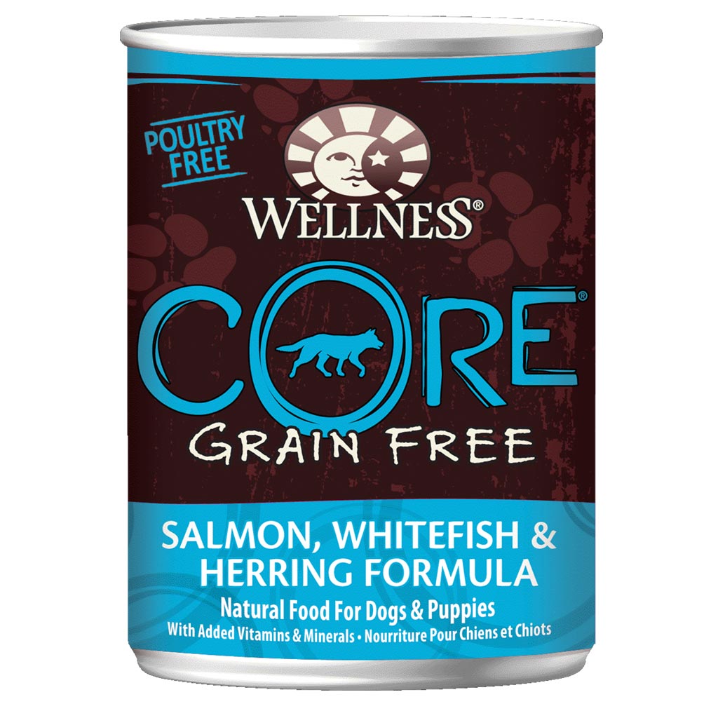 Wellness CORE Grain Free Wet Canned Dog Food - Whitefish, Salmon & Herring (354g x 6/12/24pcs)