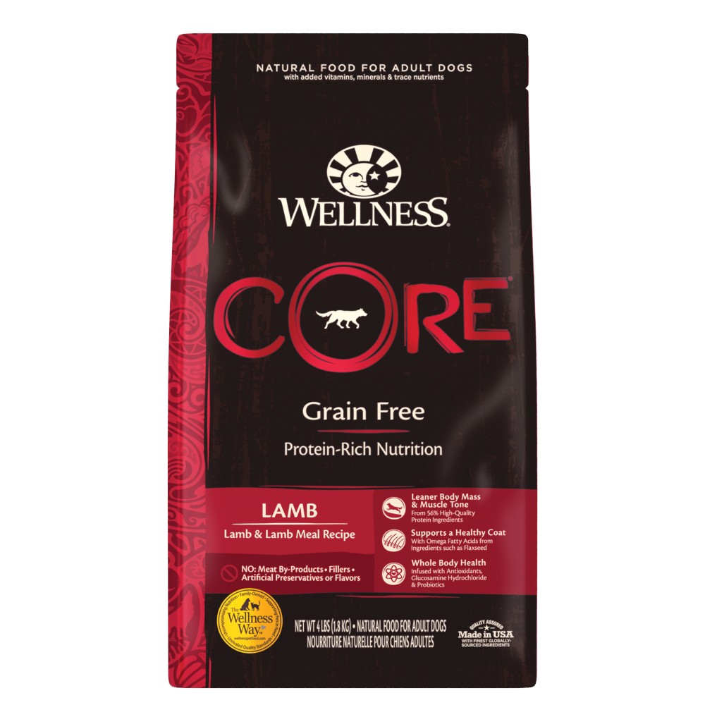 Wellness CORE Grain Free Dry Dog Food - Lamb (3 sizes)