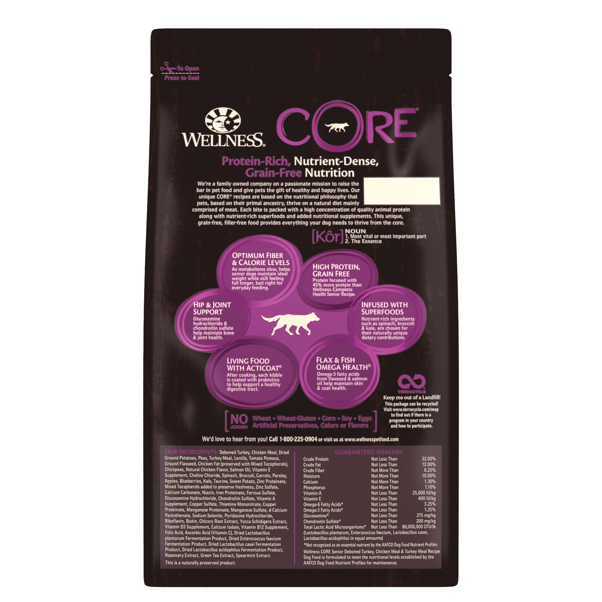 Wellness CORE Grain Free Dry Dog Food - Senior (3 sizes) - Image 2