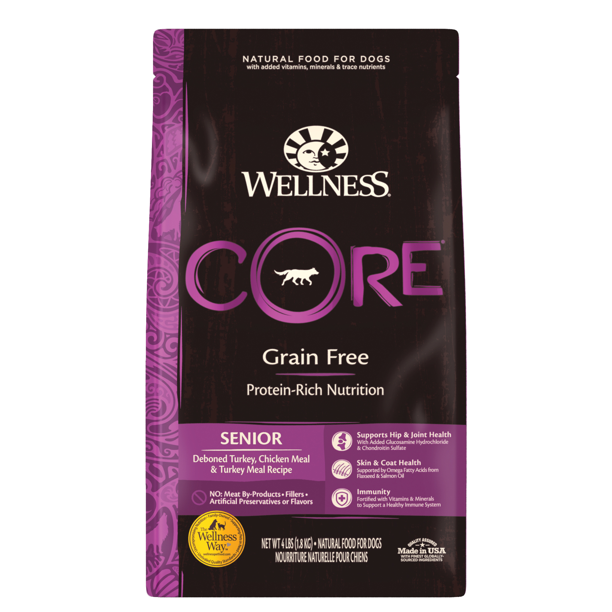 Wellness CORE Grain Free Dry Dog Food - Senior (3 sizes)