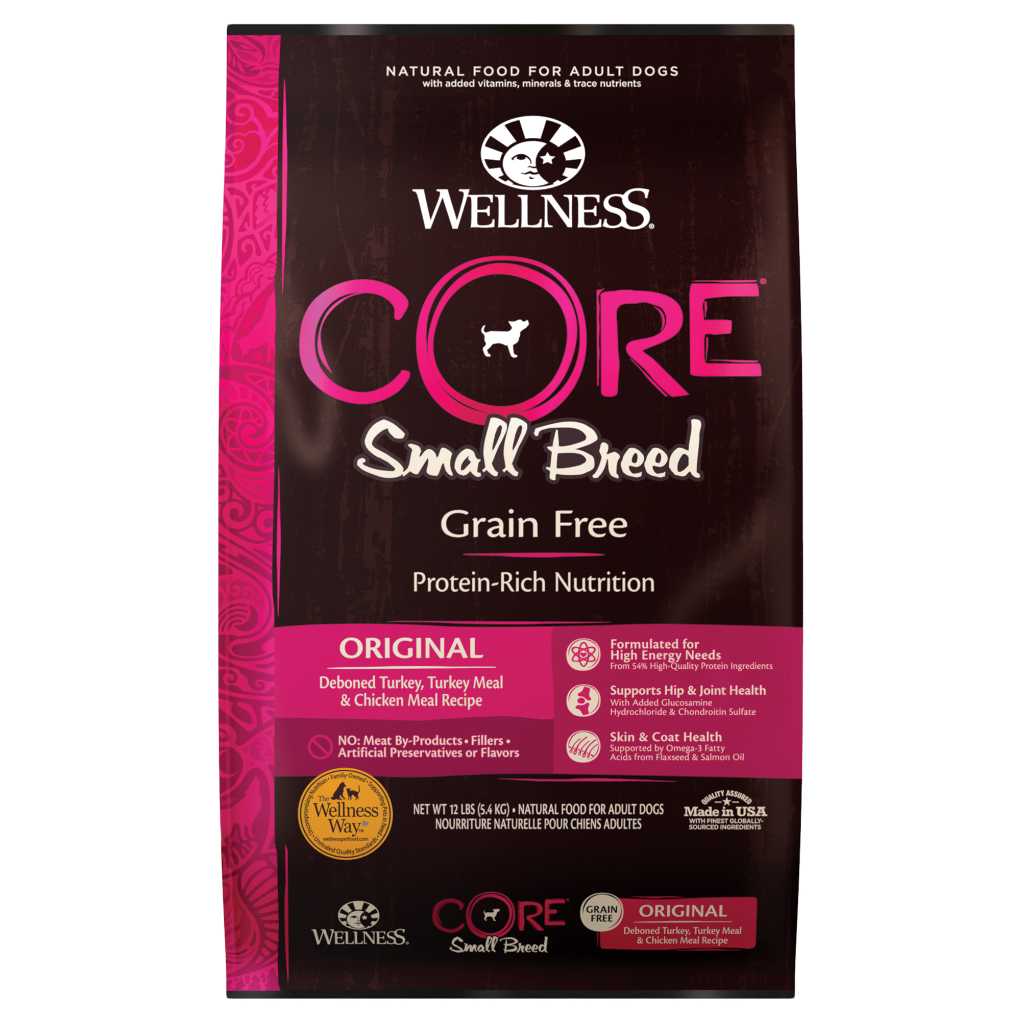 Wellness CORE Grain Free Dry Dog Food - Small Breed Original (2 sizes)