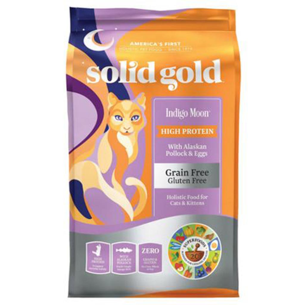 Solid Gold Grain Free Pollock & Eggs Dry Cat Food (Indigo Moon) (3 Sizes)