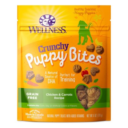 Wellness Puppy Bites Dog Treats - Crunchy Chicken & Carrots