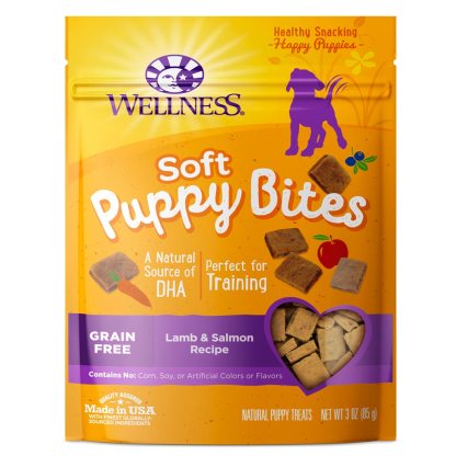Wellness Puppy Bites Dog Treats - Soft Lamb & Salmon Recipe