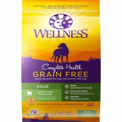 Wellness Complete Health Grain Free Dry Dog Food - Lamb & Lamb Meal (Adult) - 24 lbs (10.9kg)