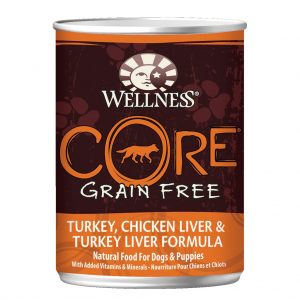 Wellness CORE Grain Free Wet Canned Dog Food – Turkey, Chicken Liver & Turkey Liver (354g x 6/12/24pcs)