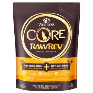 Wellness CORE RawRev Dry Dog Food - Puppy Original + 100% Raw Turkey (2 sizes)