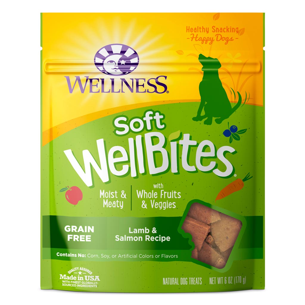 Wellness Soft WellBites Dog Treats - Lamb & Salmon (6oz)