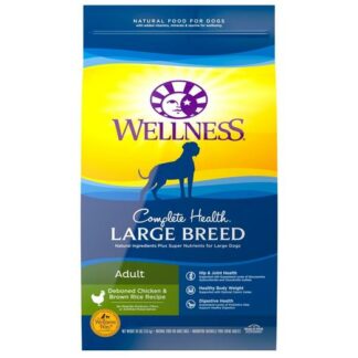 Wellness Complete Health Dry Dog Food - Deboned Chicken & Brown Rice (Large Breed - Adult) 30 lbs/13.6kg