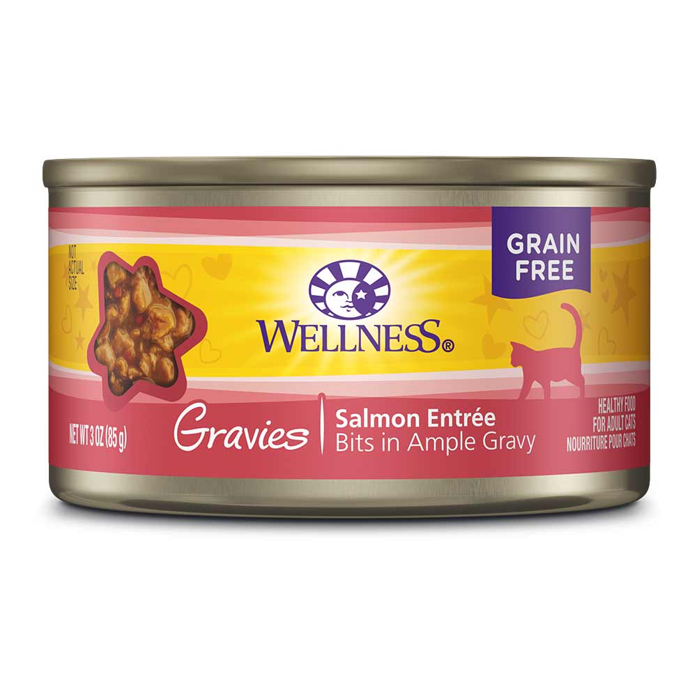 Wellness Complete Health Gravies Salmon Canned Cat Food 85g (Can/Carton)