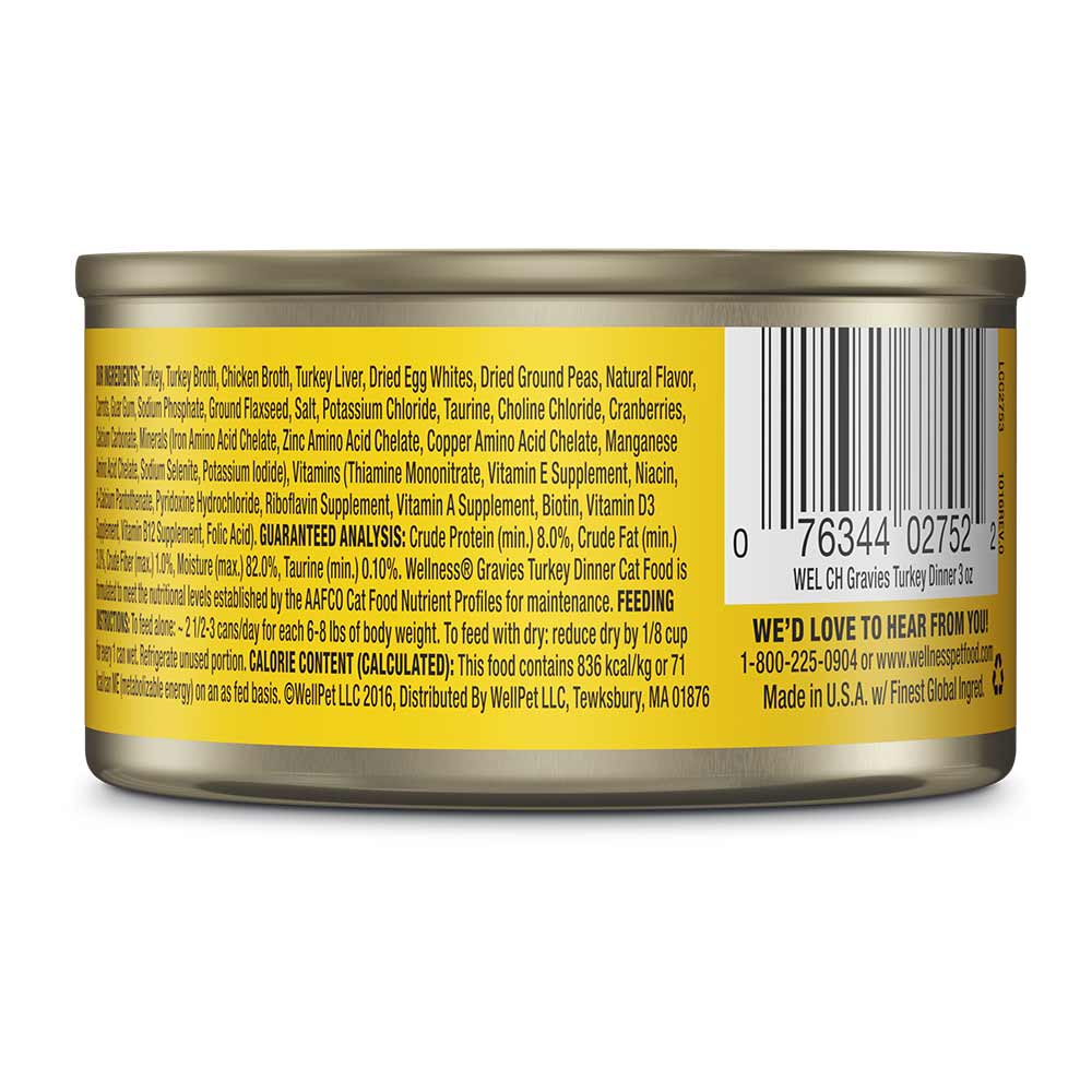 Wellness Complete Health Gravies Turkey Canned Cat Food 85g (Can/Carton) - Image 2