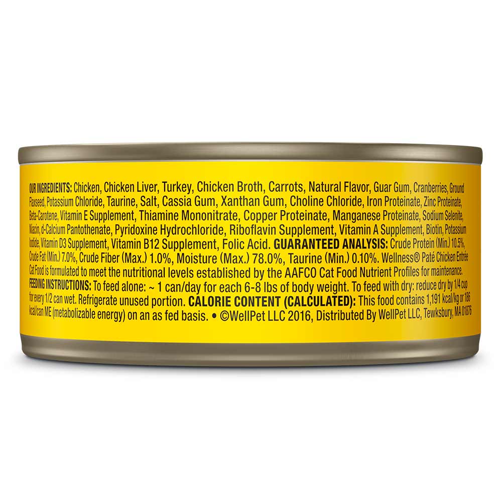 Wellness Complete Health Chicken Pâté Canned Cat Food 156g (Can/Carton) - Image 2