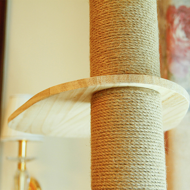 Auskie Floor-to-Ceiling Cat Tree Scratch Pole Cat Pillar Condo - Image 14