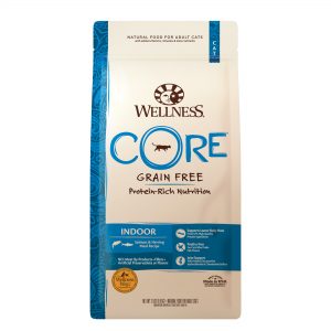 Wellness CORE Grain Free Dry Cat food – Indoor – Salmon & Herring Meal (3 sizes)