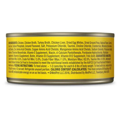 Wellness Complete Health Minced Chicken Canned Cat Food 156g (Can/Carton) - Image 2