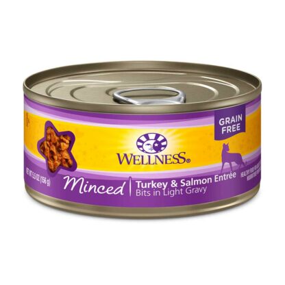 Wellness Complete Health Minced Turkey & Salmon Turkey Canned Cat Food 156g (Can/Carton)