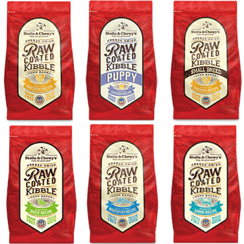 Stella & Chewy's Freeze Dried Raw Coated Dog Kibble 22lb (5 Flavors)