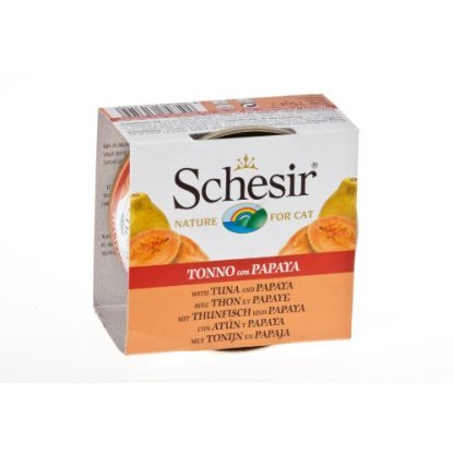 Schesir Tuna with Papaya Canned in Fruits Cat Food (75G)