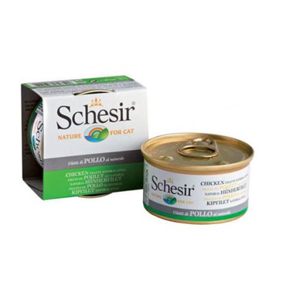 Schesir Chicken in Water Canned Cat Food 85g - Image 2