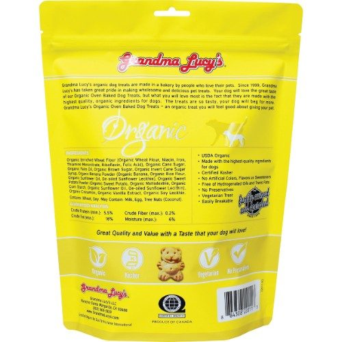 Grandma Lucy’s Organic Oven-Baked Banana Sweet Potato Dog Treats 14oz - Image 2