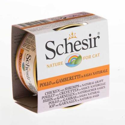 Schesir Chicken with Shrimp in Gravy Canned Cat Food (70G)