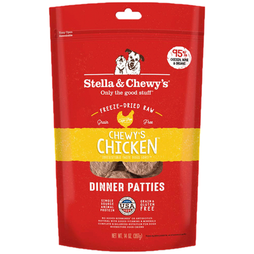 Stella & Chewy's Chewy's Chicken Dinner Patties Freeze-Dried Dog Food 14oz