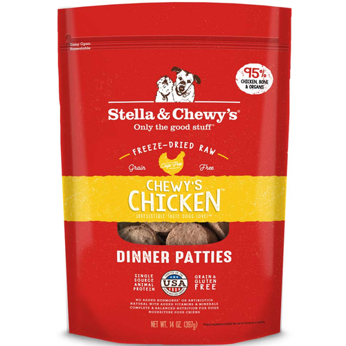 Stella & Chewy's Chewy's Chicken Dinner Patties Freeze-Dried Dog Food, 25oz