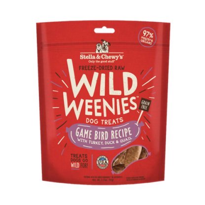 Stella & Chewy's Wild Weenies Freeze Dried Dog Treat (Game Bird Recipe)