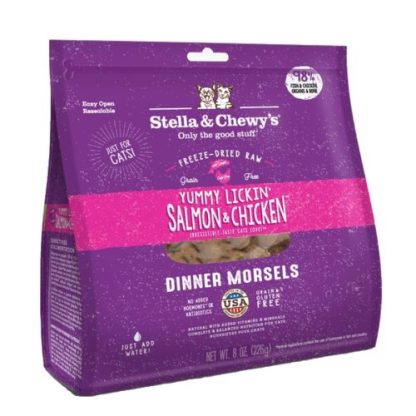 Stella & Chewy's Yummy Lickin? Salmon & Chicken Dinner Morsels Freeze-Dried Cat Food