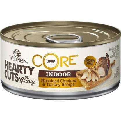 Wellness Core Hearty Cuts Indoor Canned Cat Food 156g - Chicken & Turkey Recipe