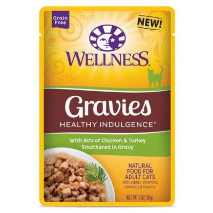 Wellness Healthy Indulgence Gravies Chicken & Turkey Wet Cat Food 3oz