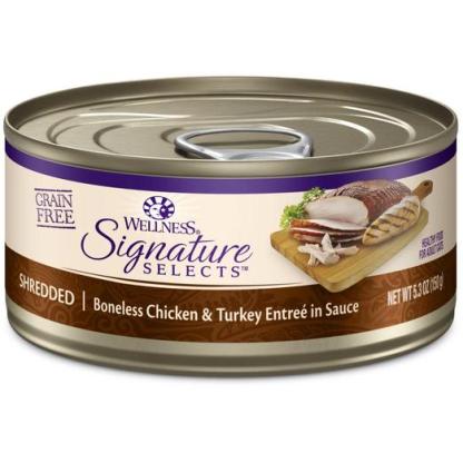 Wellness Core Signature Selects Shredded Chicken & Turkey Canned Cat Food 150g