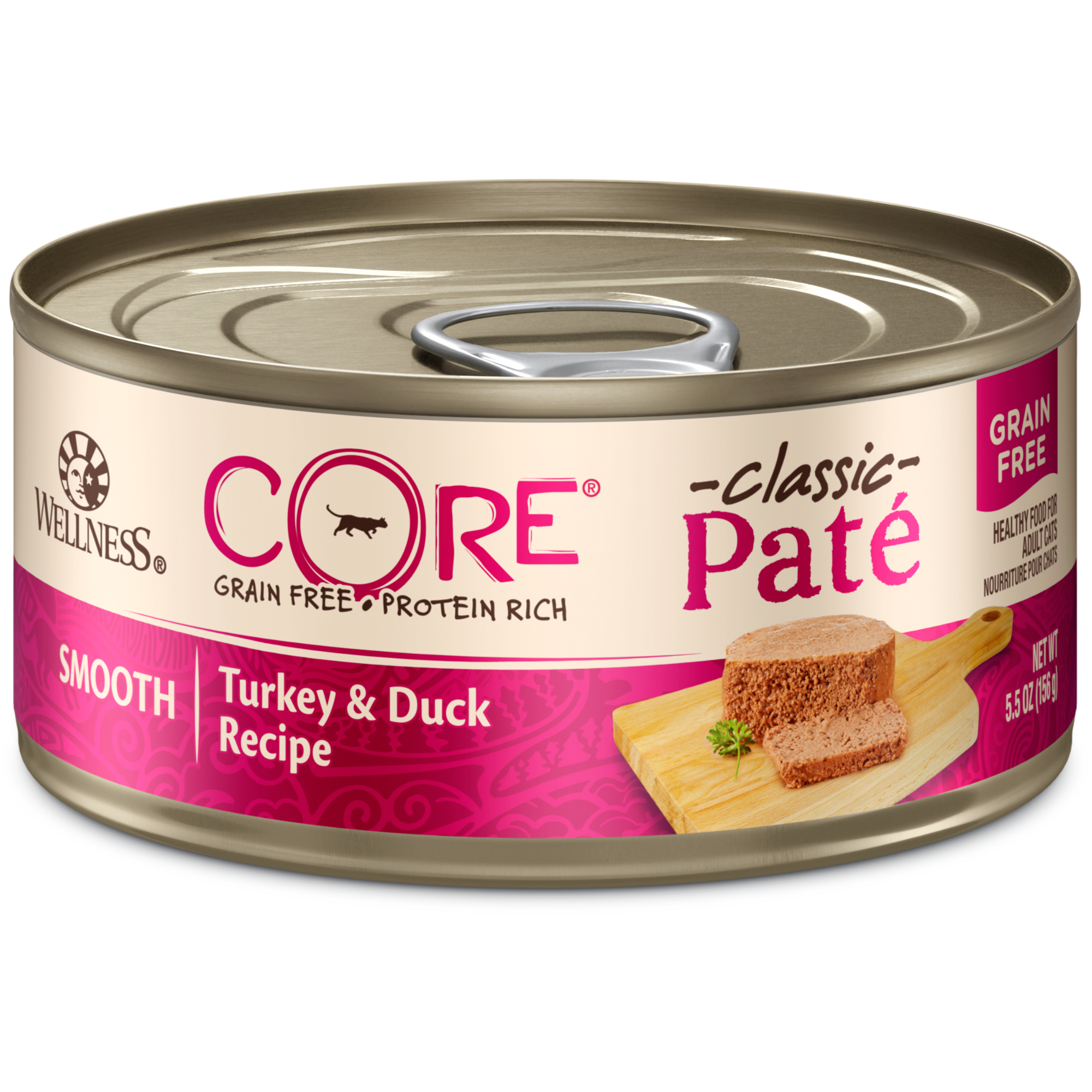 Wellness Core Pâté Turkey & Duck Canned Cat Food156g