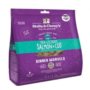 Stella & Chewy’s Sea-licious Salmon & Cod Dinner Morsels Freeze-Dried Cat Food
