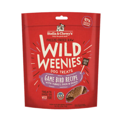 Stella & Chewy's Wild Weenies Freeze Dried Dog Treat (Game Bird Recipe)