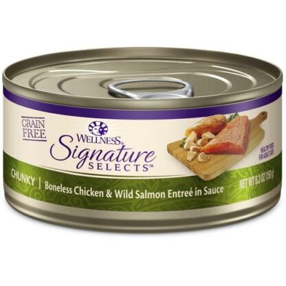 Wellness Core Signature Selects Chunky Chicken & Salmon Canned Cat Food, 150g