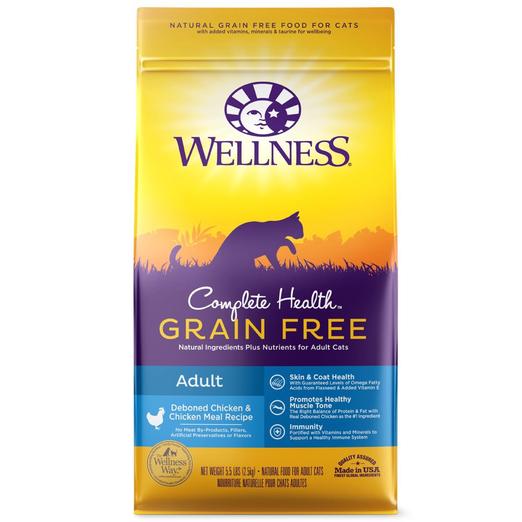 Wellness Complete Health Grain Free Adult Deboned Chicken & Chicken Meal Dry Cat Food
